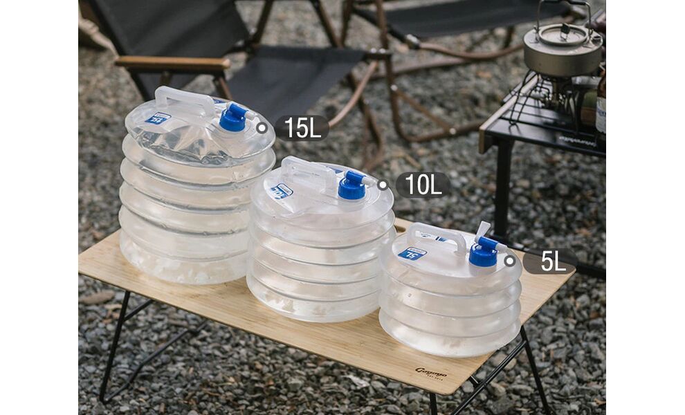 Туристична складна каністра для води з краном Naturehike NH14S002-T на 15 л, Об'єм: 15, Колір виробника: прозорий, зображення 11