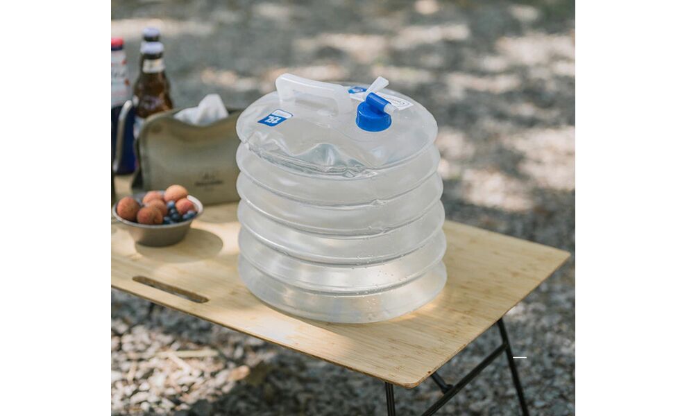 Туристична складна каністра для води з краном Naturehike NH14S002-T на 15 л, Об'єм: 15, Колір виробника: прозорий, зображення 5