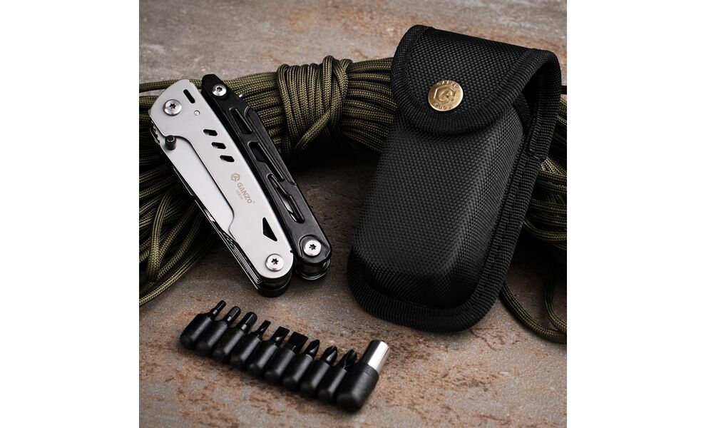 Мультитул з чохлом та бітами Ganzo G304 - 11 функцій, зображення 19