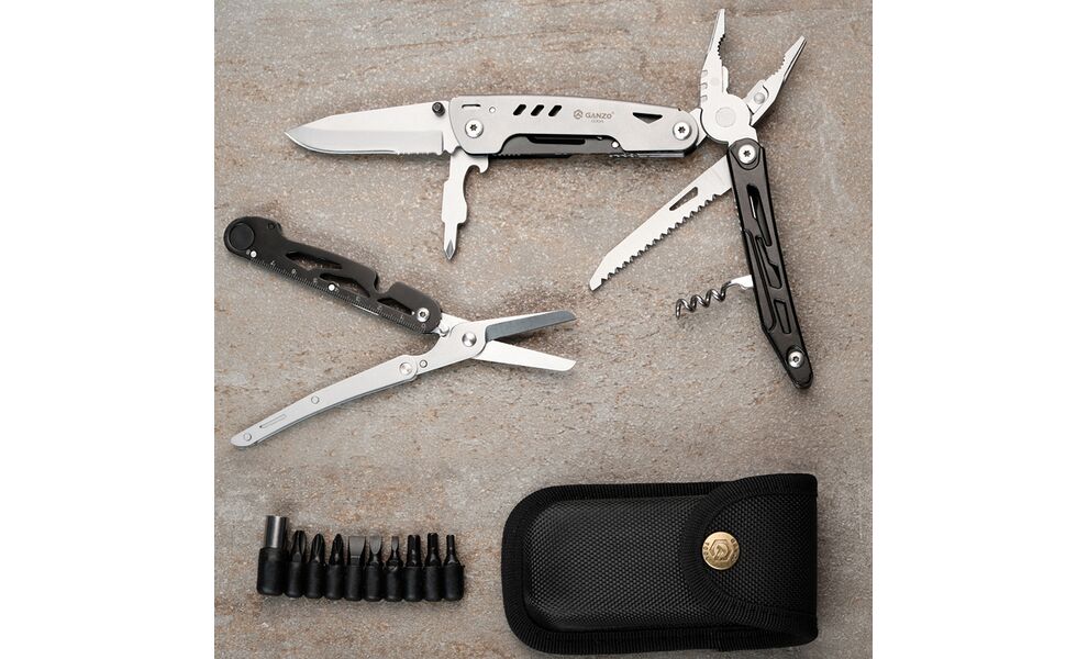 Мультитул з чохлом та бітами Ganzo G304 - 11 функцій, зображення 20