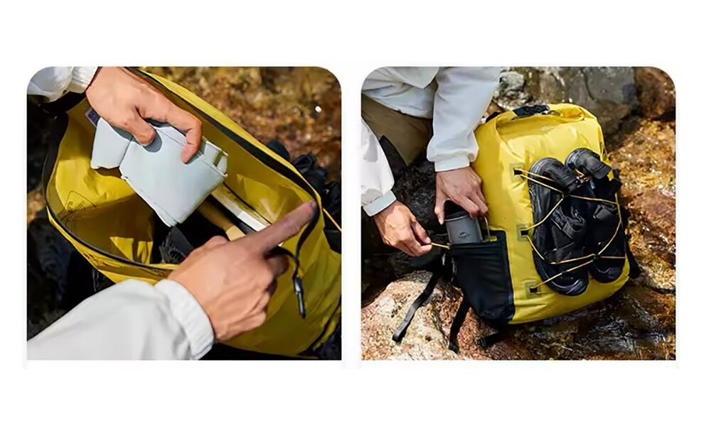 Герморюкзак Naturehike CNH22BB003 (Yellow), 25 л, зображення 8