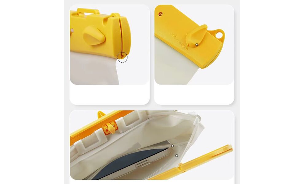 Гермочохол Naturehike CNK2300BS016 (Yellow), 18,4х8х17 см, Тип розміру: 2,6 л, Колір: Yellow, зображення 3