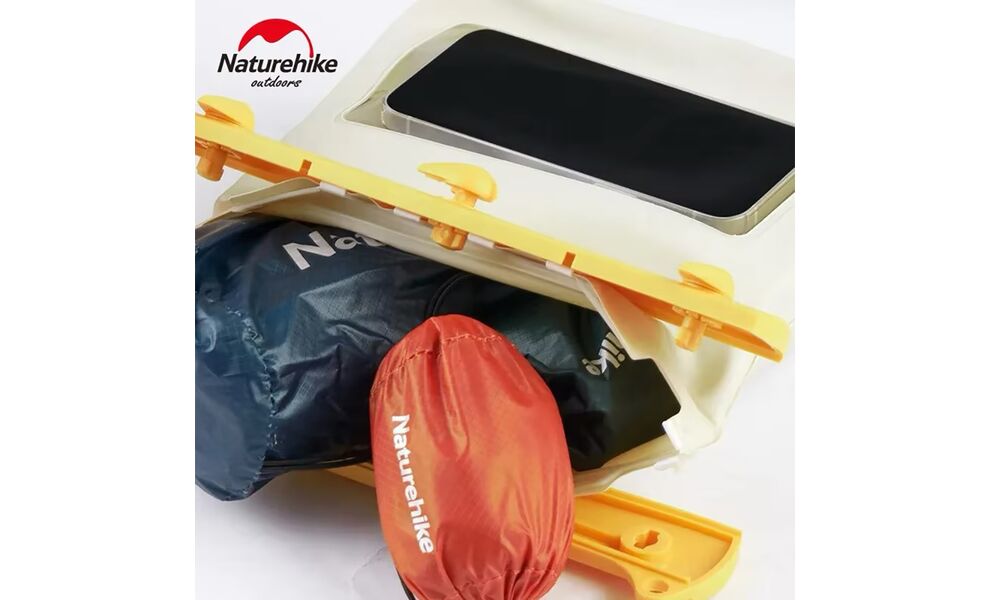 Гермочохол Naturehike CNK2300BS016 (Yellow), 18,4х8х17 см, Тип розміру: 2,6 л, Колір: Yellow, зображення 5