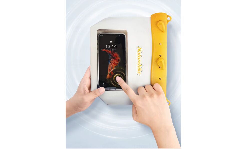 Гермочохол Naturehike CNK2300BS016 (Yellow), 18,4х8х17 см, Тип розміру: 2,6 л, Колір: Yellow, зображення 8