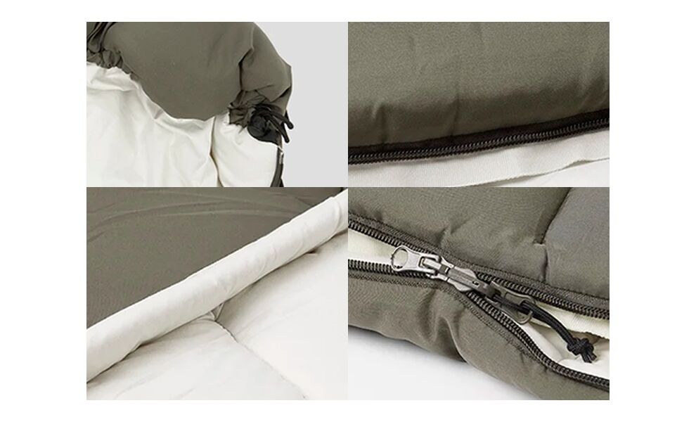 Демісезонний кемпінговий спальник-ковдра Naturehike CNK2300SD016 - LD350 (Dark Green) до -4°C, зображення 3
