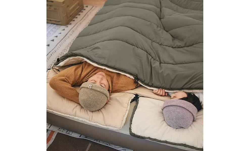 Демісезонний кемпінговий спальник-ковдра Naturehike CNK2300SD016 - LD150 (Beige) до 8°C, Максимальний зріст користувача: 195, Колір: Beige, Сторона застібки: права, зображення 14