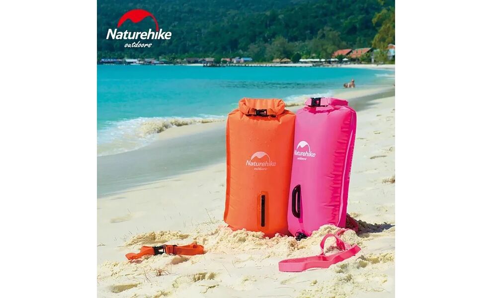Гермомішок Naturehike NH17S001-G (Pink), 18 л, Об'єм: 18, Колір виробника: Pink, зображення 12
