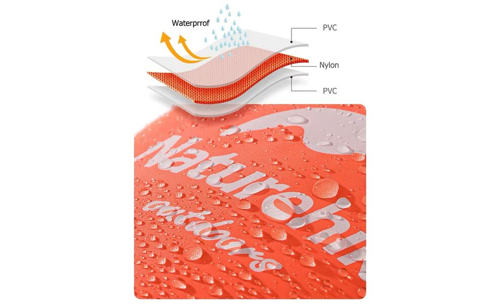 Гермомішок Naturehike NH17S001-G (Orange), 28 л, Об'єм: 28, Колір виробника: Orange, зображення 4