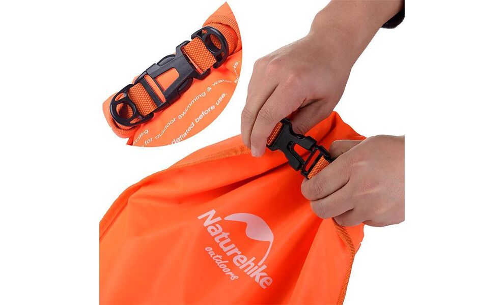 Гермомішок Naturehike NH17S001-G (Orange), 28 л, Об'єм: 28, Колір виробника: Orange, зображення 6