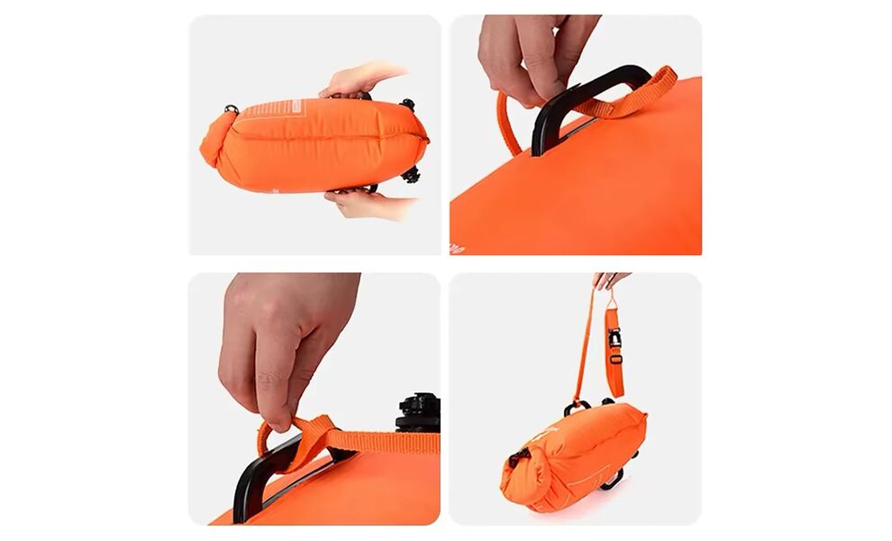Гермомішок Naturehike NH17S001-G (Orange), 28 л, Об'єм: 28, Колір виробника: Orange, зображення 7