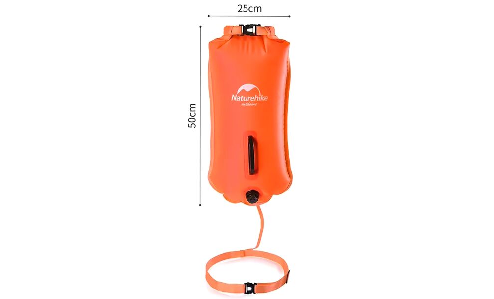 Гермомішок Naturehike NH17S001-G (Orange), 28 л, Об'єм: 28, Колір виробника: Orange, зображення 3