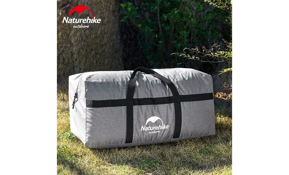 Складна дорожня сумка-баул Naturehike NH17S021 - L (Light Grey), 100 л, Об'єм: 100, Колір виробника: Light Grey, зображення 7