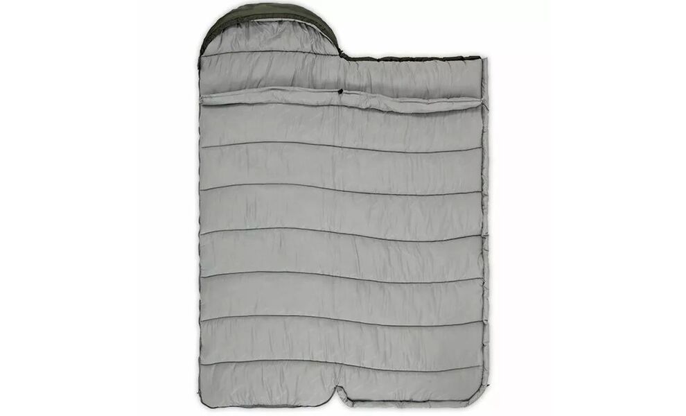 Демісезонний кемпінговий спальник-ковдра Naturehike NH20MSD07 - U250 (Brown) до 3°C: з капюшоном, Максимальний зріст користувача: 195, Колір: Brown, Сторона застібки: ліва, зображення 2