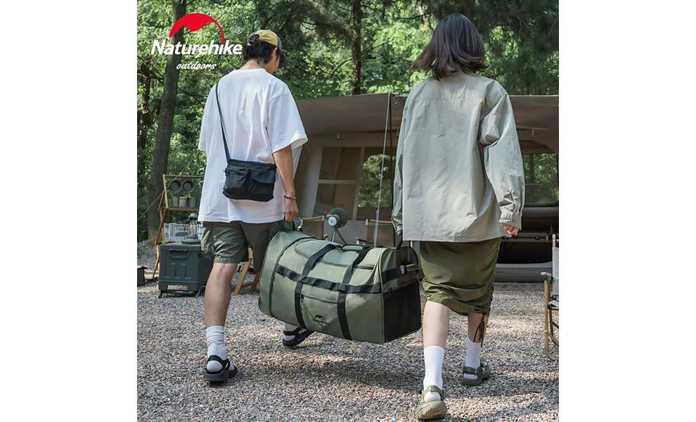 Дорожня сумка на колесах Naturehike NH21LX003 (Black), 88 л, Об'єм: 88, Колір виробника: Black, зображення 10