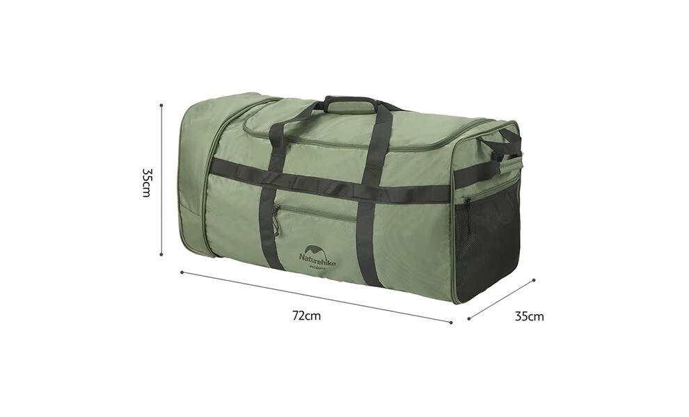 Дорожня сумка на колесах Naturehike NH21LX003 (Black), 88 л, Об'єм: 88, Колір виробника: Black, зображення 2
