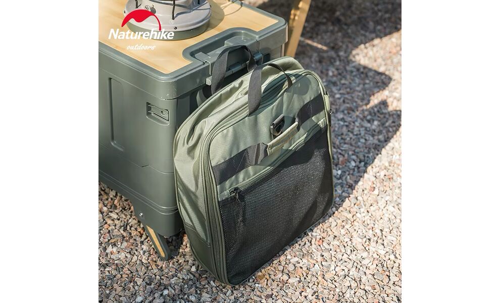 Дорожня сумка на колесах Naturehike NH21LX003 (Black), 88 л, Об'єм: 88, Колір виробника: Black, зображення 7