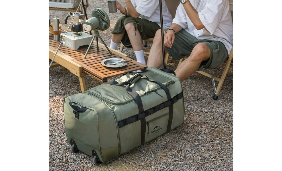 Дорожня сумка на колесах Naturehike NH21LX003 (Black), 88 л, Об'єм: 88, Колір виробника: Black, зображення 9