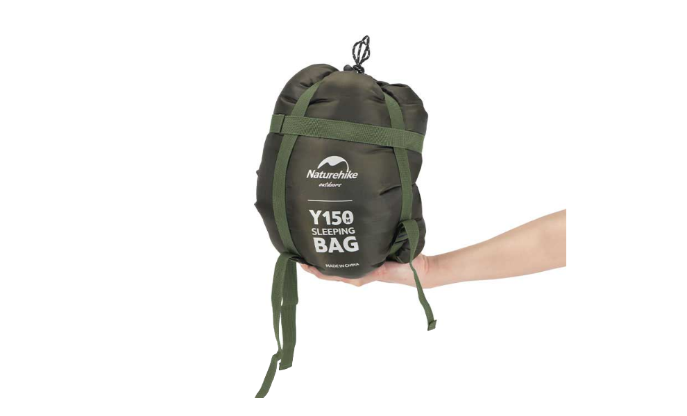 Демісезонний кемпінговий спальник-ковдра Naturehike NH21MSD08 - Y150 L (Blue) до 7°C: з капюшоном, Колір: Blue, Сторона застібки: ліва, зображення 7