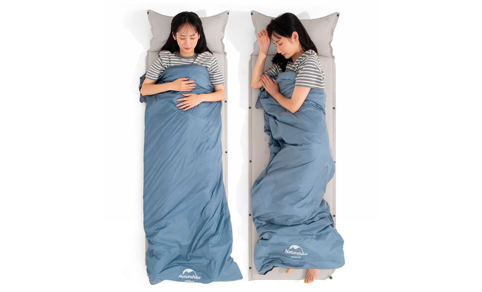 Літній кемпінговий спальник-ковдра Naturehike NH21MSD09 - LW180 XL (Grayish Brown) до 8°C, Максимальний зріст користувача: 195, Колір: Grayish Brown, Сторона застібки: ліва, зображення 5