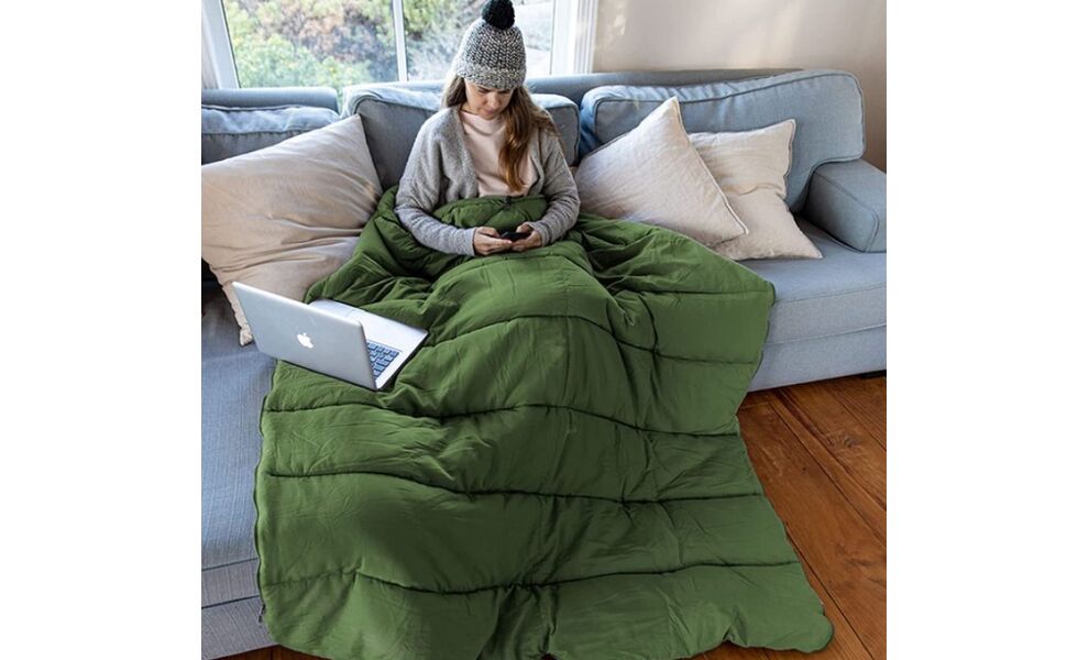 Демісезонний кемпінговий спальник-ковдра Naturehike NH22MSD05 - F150 (Green) до 7°C, Максимальний зріст користувача: 185, Колір: Green, Сторона застібки: ліва, зображення 8