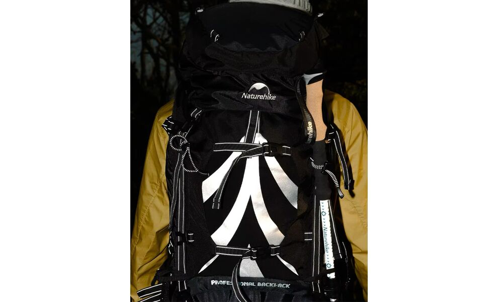 Рюкзак Naturehike NH70B070-B Discovery 70 (Black), зображення 24