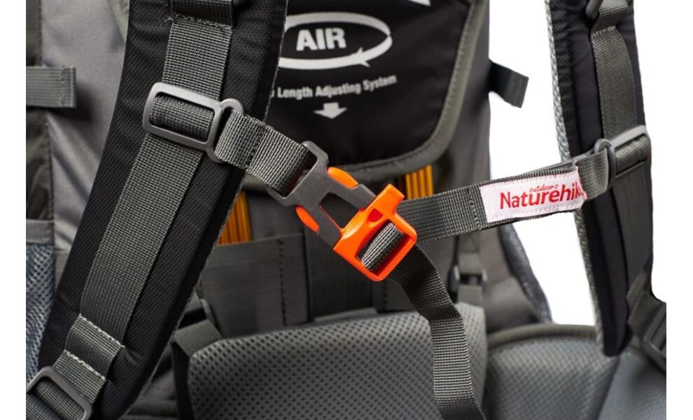 Рюкзак Naturehike NH70B070-B Discovery 70 (Black), зображення 19