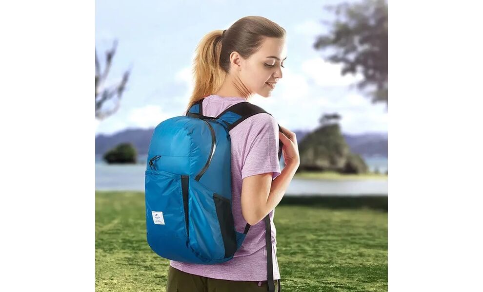 Складний рюкзак Naturehike Ultralight NH17A017-B (Lake Blue), 22 л, Об'єм: 22, Колір виробника: Lake Blue, зображення 17