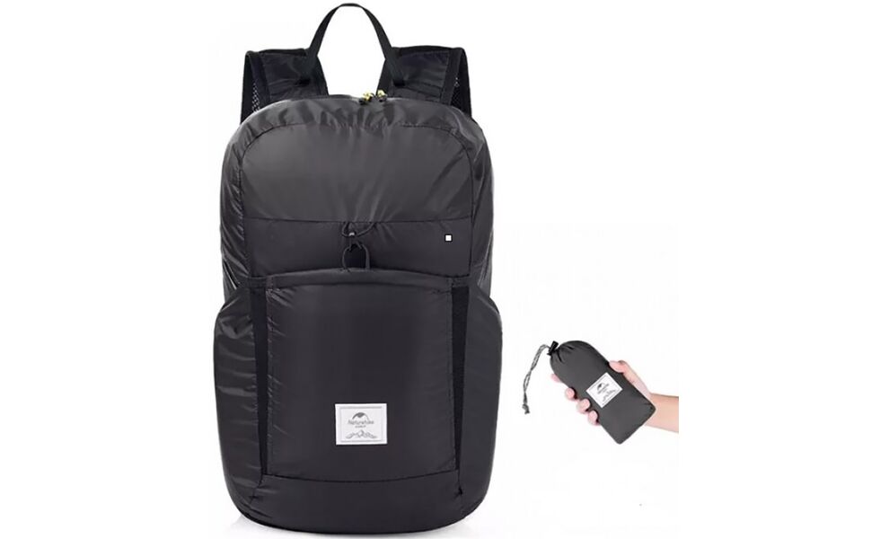 Складний рюкзак Naturehike Ultralight NH17A017-B (Black), 22 л, Об'єм: 22, Колір виробника: Black, зображення 2