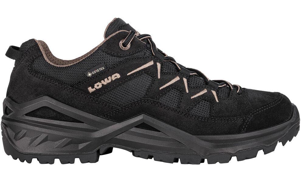 Трекінгові кросівки чоловічі LOWA Sirkos Evo GTX LO - 311805 (9983/Black-Dune), Колір виробника: 9983/Black-Dune, Тип колодки: середня, Розмір виробника: EU 42,5, зображення 2