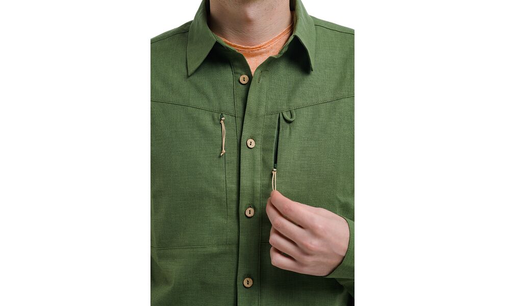 Сорочка чоловіча Turbat Amazonka Hemp (Bronze Green), Колір виробника: Bronze Green, Розмір: S, зображення 3