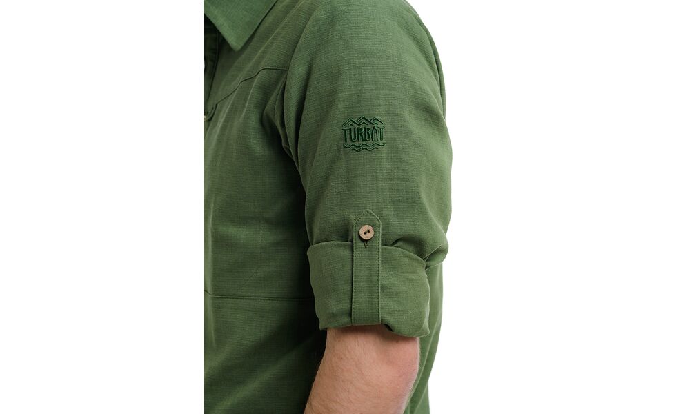Сорочка чоловіча Turbat Amazonka Hemp (Bronze Green), Колір виробника: Bronze Green, Розмір: M, зображення 4