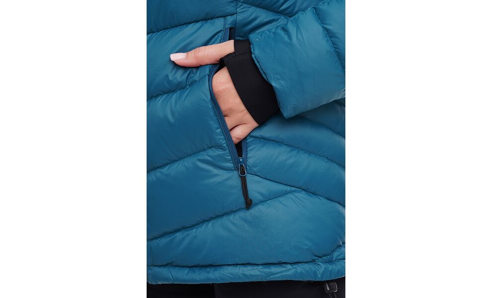 Пуховик жіночий Turbat Petros Lite  (Dragonfly Turquoise), Колір виробника: Dragonfly Turquoise, Розмір: XS, зображення 6