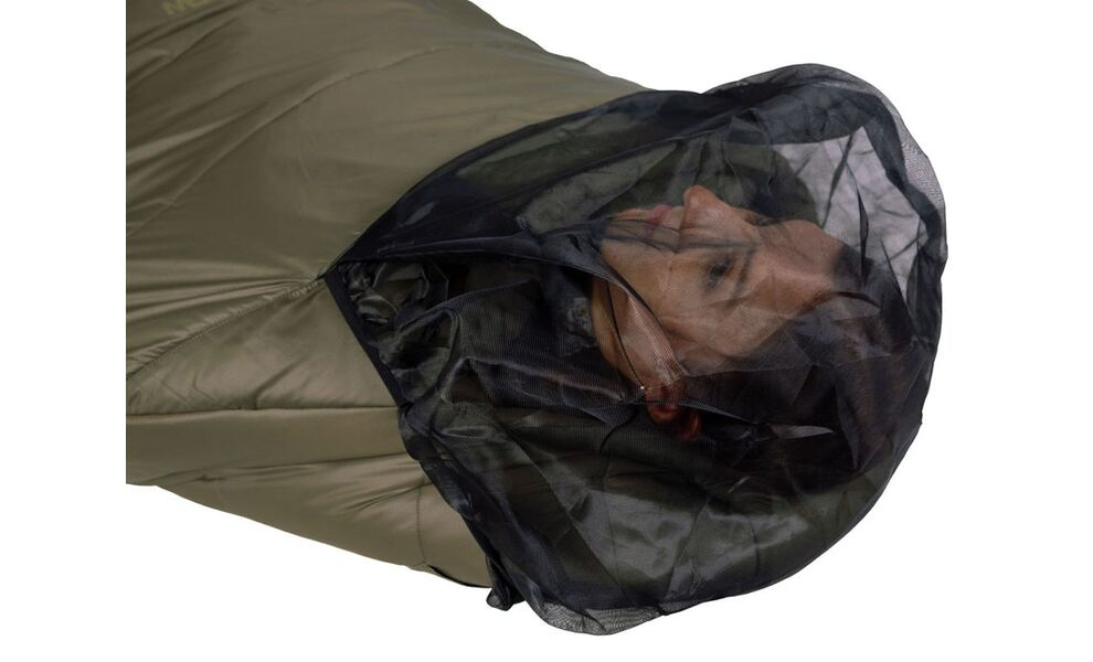 Літній туристичний спальник Wechsel Mudds Summer M до 8°C: з капюшоном, з москіткою, Максимальний зріст користувача: 175, Колір: Olive/Mud Green, Сторона застібки: ліва, зображення 5