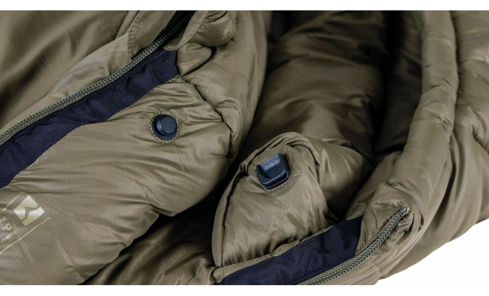 Зимовий туристичний спальник Wechsel Mudds Winter M до -5°C: з капюшоном, з москіткою, Максимальний зріст користувача: 175, Колір: Olive/Mud Green, Сторона застібки: ліва, зображення 5