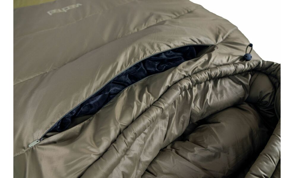 Зимовий туристичний спальник Wechsel Mudds Winter M до -5°C: з капюшоном, з москіткою, Максимальний зріст користувача: 175, Колір: Olive/Mud Green, Сторона застібки: ліва, зображення 6