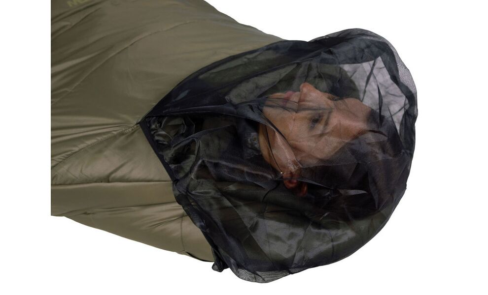 Зимовий туристичний спальник Wechsel Mudds Winter M до -5°C: з капюшоном, з москіткою, Максимальний зріст користувача: 175, Колір: Olive/Mud Green, Сторона застібки: ліва, зображення 8