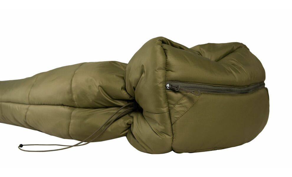 Зимовий туристичний спальник Wechsel Mudds Winter M до -5°C: з капюшоном, з москіткою, Максимальний зріст користувача: 175, Колір: Olive/Mud Green, Сторона застібки: ліва, зображення 10