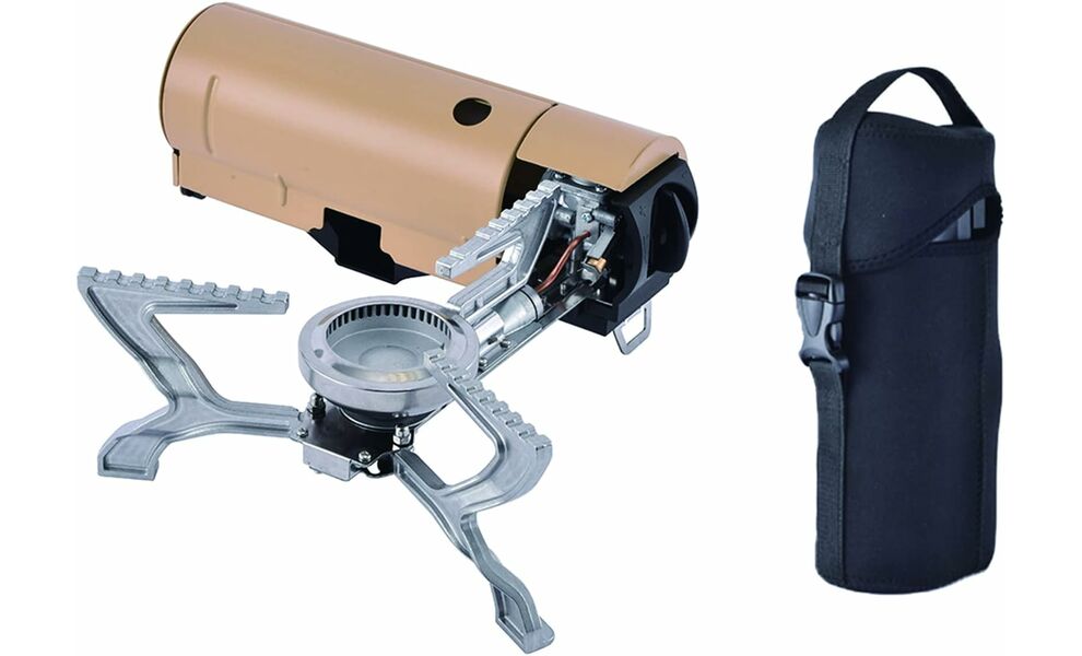 Туристичний газовий пальник BRS-99 (Khaki) під цанговий балон, Колір: Khaki, зображення 2