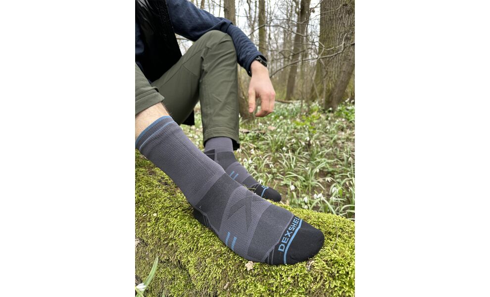 Бігові водонепроникні шкарпетки Dexshell Running Lite 2.0 (Grey), Колір: Grey, Розмір: S (EU 36-38), зображення 5