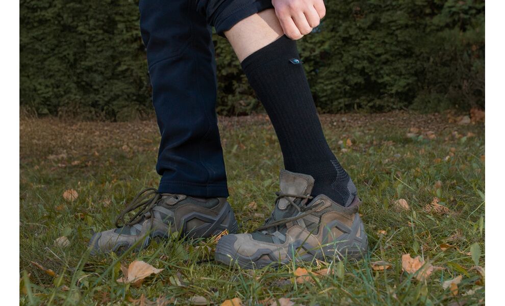 Трекінгові водонепроникні шкарпетки Dexshell Terrain Walking 2.0 (Jet Black Grey), Колір: Jet Black Grey, Розмір: XL (EU 47-49), зображення 3