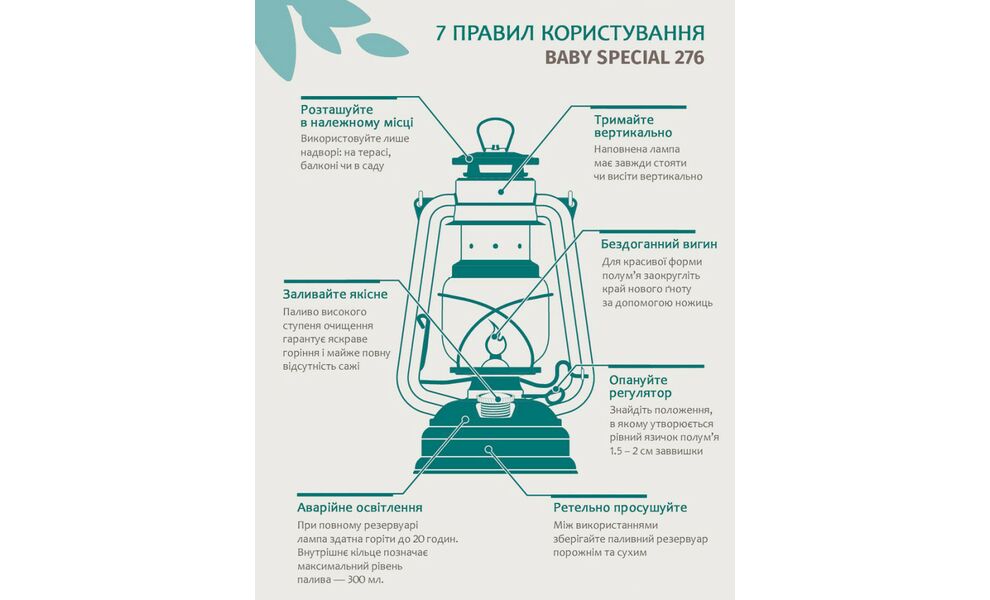 Гасова лампа Feuerhand Baby Special 276 (Matt Black), Колір виробника: Matt Black, зображення 4