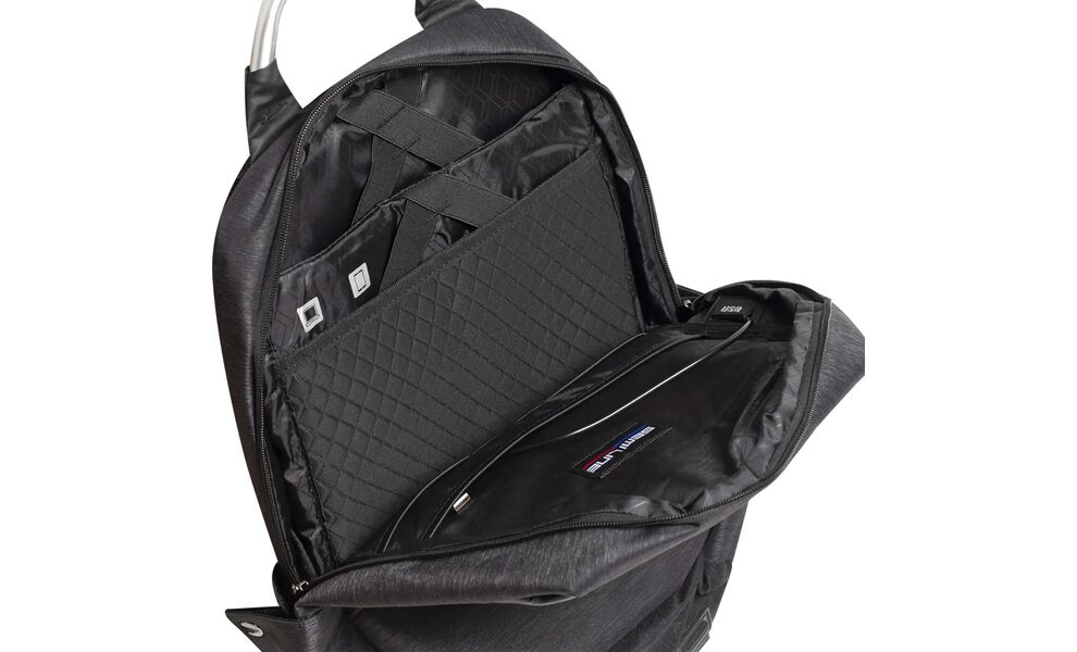 Рюкзак Semi Line USB P8252 (Black), 21 л, Об'єм: 21, Колір виробника: Black, зображення 5