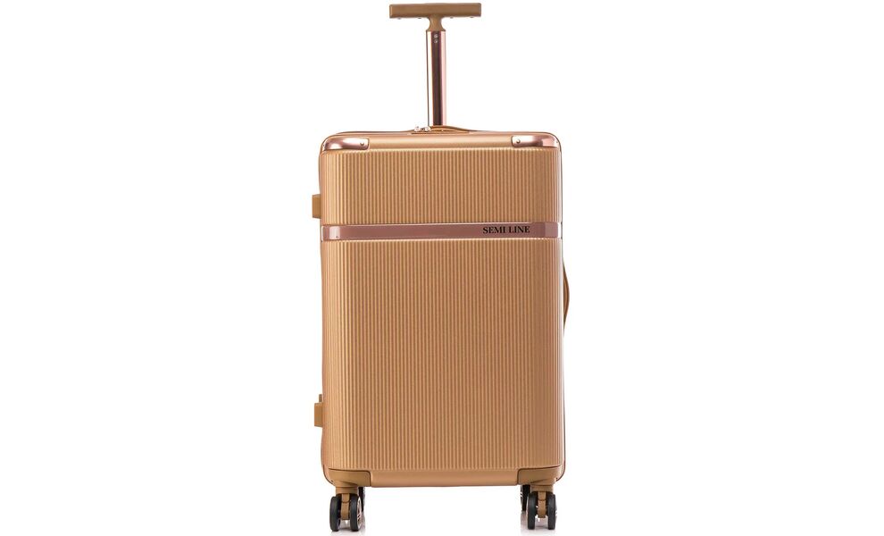 Валіза Semi Line 24" T566 - M (Gold), 60 л, Об'єм: 60, Колір виробника: Gold, зображення 2