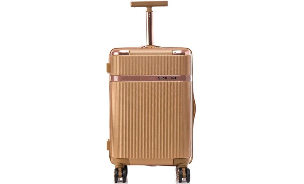 Валіза Semi Line 20" T566 - S (Gold), 38 л, Об'єм: 38, Колір виробника: Gold, зображення 2