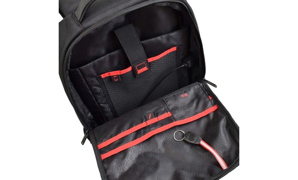 Рюкзак Semi Line USB P8251 (Black), 21 л, Об'єм: 21, Колір виробника: Black, зображення 7