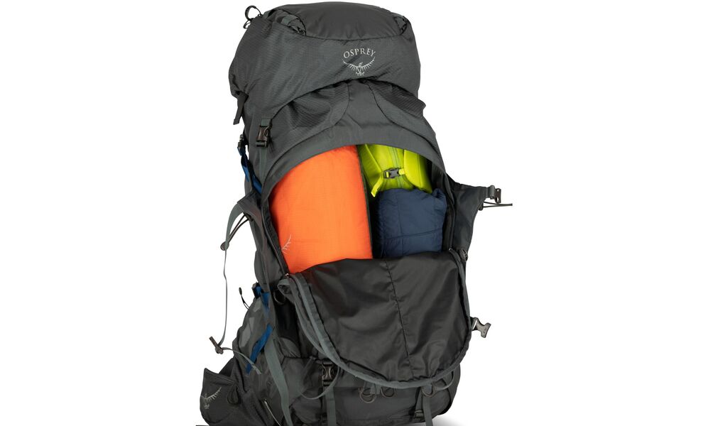 Рюкзак Osprey Aether Plus 70 - L/XL (Black), Об'єм: 70, Колір виробника: Black, Тип розміру спинки: L/XL, зображення 9