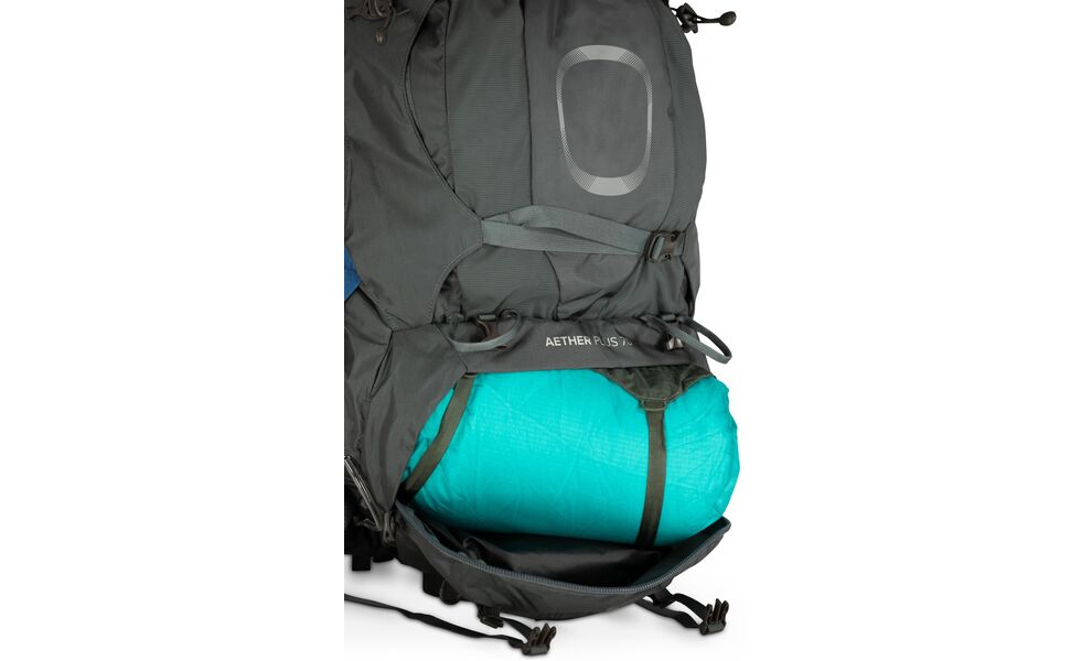 Рюкзак Osprey Aether Plus 70 - L/XL (Black), Об'єм: 70, Колір виробника: Black, Тип розміру спинки: L/XL, зображення 10