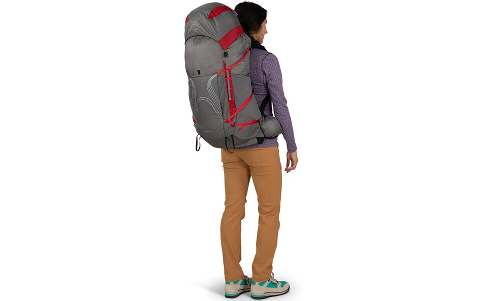 Рюкзак Osprey Eja Pro 55 - WM/L (Dale Grey/Poinsettia Red), зображення 5