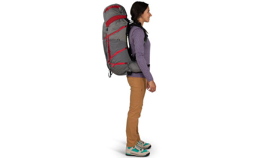 Рюкзак Osprey Eja Pro 55 - WM/L (Dale Grey/Poinsettia Red), зображення 6