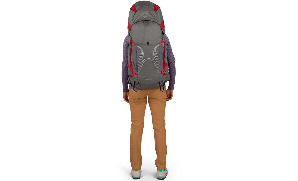 Рюкзак Osprey Eja Pro 55 - WM/L (Dale Grey/Poinsettia Red), зображення 7